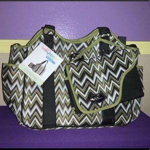 Baby Boom Fashionable 2-Piece Diaper Tote